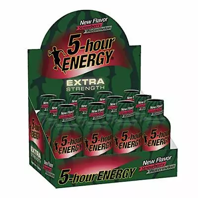5 Hour Energy Extra Strength Strawberry Watermelon Flavor 24/Count • $62.99