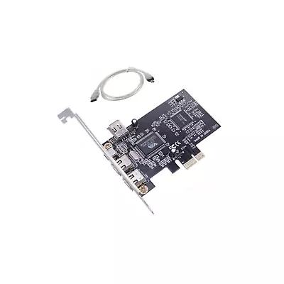 PCIE FireWire Card PCI Ex1 To External IEEE 1394 Adapter Controller 4 Ports • £16.19