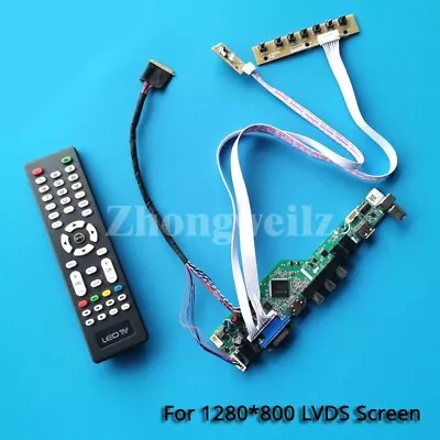 Kit For HSD101PWW1-A00/B00/D00/G00 1280*800 LVDS 40-Pin Drive Board HDMI VGA USB • $24.09