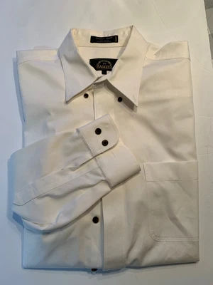 $19.99 • Buy BD Baggies Ivory Button Up Perfect Twill Size Large 100% Cotton