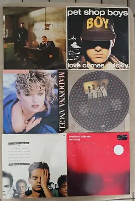 PET SHOP BOYS It's A Sin Boy MADONNA Into The Groove FRANKIE HOLLYWOOD Vinyl LP • $39.99