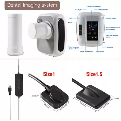 Dental X-ray Imaging System XRay Machine Unit/ X Ray Digital RVG Sensor1 0/1.5 • $1487