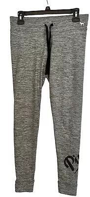 Victoria's Secret Pink Cozy Campus Legging Yoga Grey Womens Size Medium • $22.99