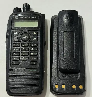 Motorola XPR 6550 Two-Way Radio AAH55TDH9LA1AN UNTESTED (FOR PARTS/REPAIR) • $90