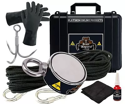 800LB’s Complete Magnet Fishing Kit | Double Sided Fishing Magnet Kit With Ca... • $46.64