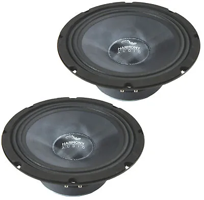 Harmony Audio HA-CMB8 Car Stereo Cabron Mid Bass Mid Range 8  Speakers 4 Ohm New • $49.95