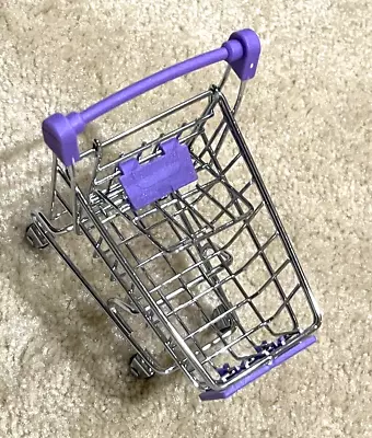 Mini Supermarket Handcart Shopping Utility Cart Mode Storage Toy Purple New • $8.99