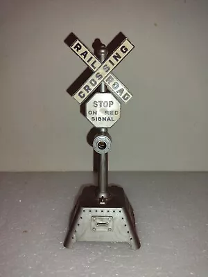 MARX O Gauge Plastic Railroad Lighted Crossing Signal • $4.99