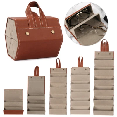 $20.49 • Buy Multi-slot Sunglasses Case Glasses Organizer Eyeglasses Holder Storage Box
