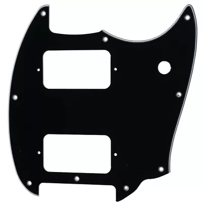 Musiclily Pro 3Ply Black 9 Holes HH Pickguard For Squier Bullet Mustang Guitar • $13.33
