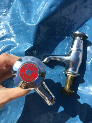 £80 • Buy Pegler Yorkshire Self Closing Water Tap Pair (hot And Cold) Discontinued Vintage