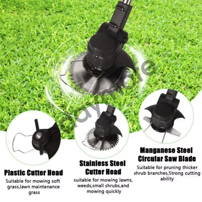 Second Hand Black Cordless Grass Trimmer Brush Lawn Cutter Whipper Snipper • $26