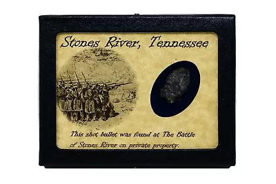 Shot Bullet Relic From Stones River Tennessee With Display Case And COA • $20.89