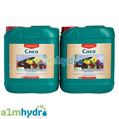 £44.95 • Buy Canna Coco A+B 5 Litre Veg And Flower Plant Food Base Nutrients Hydroponics