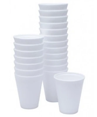 £9.95 • Buy 100 Insulated Polystyrene Cups Drink Hot Cold Coffee Disposable Party Tableware