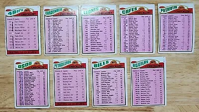 $4.25 • Buy Vintage Rare Lot Mexican Topps Football Cards 1977 Team Checklists Nfl