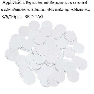 5/10pcs Round Universal Consumption Sample Ntag 215 NFC Tag RFID Smart Chip • $2.54