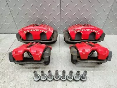 2001-2004 C5 Corvette Z06 Red Brake Calipers Set Front Rear • $279