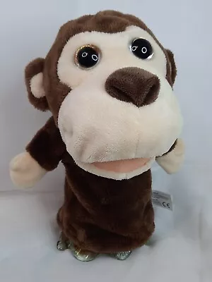 KellyToy Monkey Puppet Large Sparkle Eyes Plush 11  Stuffed Animal • $10