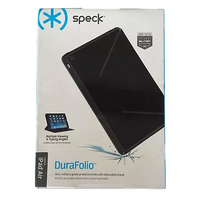 SPECK DURAFOLIO SLIM MILITARY GRADE FOLIO CASE W/ ADJUSTABLE STAND FOR IPAD AIR • $11.99