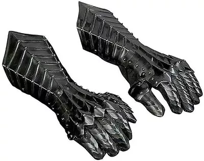 Nagina International Lord Ringwraiths Nazgul Fantasy Steel Armour Gauntlet Black • $58.05