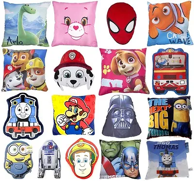 Childrens Cushion Avengers Thomas Paw Patrol Despicable Me Star Wars Pillows • £8.99