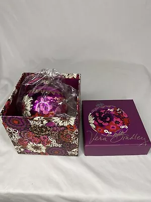 Vera Bradley Rosewood Holiday Christmas Ornament W/ Box 2015 NIB Retired Floral • $17.95