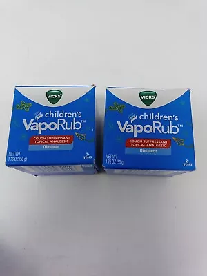 2X - Vicks Children's VapoRub Chest Rub Ointment 1.76 OZ Exp 06/24+ • $10.90