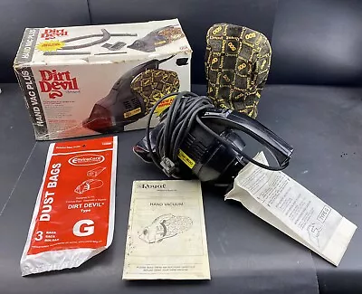 $34.95 • Buy Vtg Royal Dirt Devil Series 500 Corded Hand Vacuum 25’ Cord W/4 New Bags & Belt
