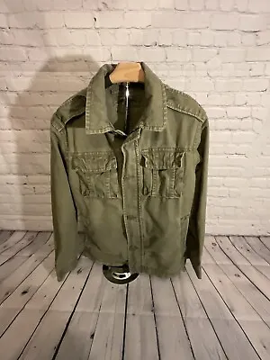 Merona Medium Cotton Army Green  Military Pocket Style Jacket • $5.85