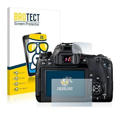 Canon EOS 77D  BROTECT® AirGlass® Premium Glass Screen Protector Extra-Hard • $29.44