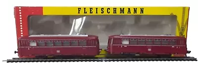 Boxed Fleischmann 1372/2 4400 2 Car Dmu Railbus Db Maroon Ho Gauge Loco • £85
