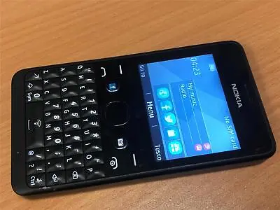 Nokia Asha 210 - Black (Tesco Network) Smartphone Mobile QWERTY Fully Working • £24.95