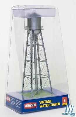 Walthers 933-3833 Vintage Water Tower Assembled Silver N Scale Train • $37.99