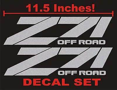 Z71 Truck Bed Decals Silver Metallic (Set) For Chevrolet Silverado • $11.99