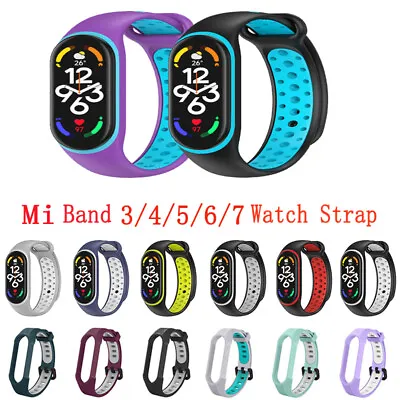 $2.95 • Buy For Xiaomi Mi Band 3/4/5/6/7 Silicone Wristband Replacement Bracelet Strap