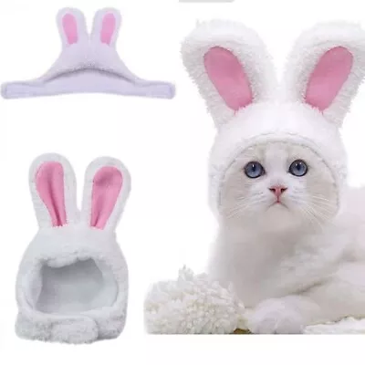 $7.59 • Buy Easter Pet Cat Cute Bunny Rabbit Hat With Ears Pet Headgear Costume