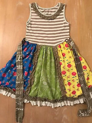 Girls Mustard Pie Dress Multicolor Size 7 • $15.99