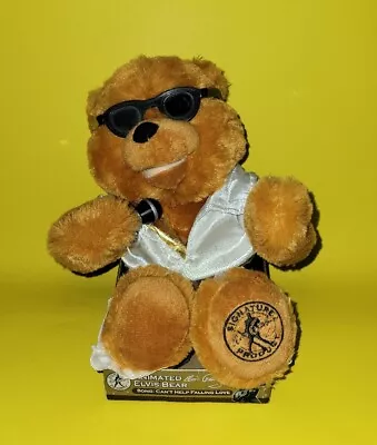 Elvis Presley Signature Product Singing Teddy Bear NIB Can’t Help Falling In Lv • $24.99