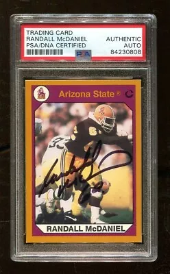 Randall McDaniel Signed 1991 Collegiate Collection #93 Autographed PSA/DNA • $39.95