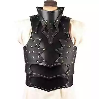 Viking Body Armor Medieval Leather King Torso Gorget Cosplay Costum • £174.68