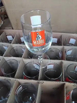 MADRI BEER El Alma De Madrid - FULL PINT Goblet Chalice GLASS SOLD EACH DISCOUNT • £5.99