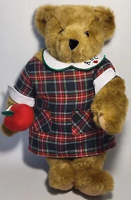 Vermont Teddy Bear Plaid Dress ABC Collar Stamped Eye Born In Vermont • $29.99