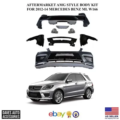 Aftermarket W166   AMG Style  Body Kit For Mercedes Benz ML350 ML550 2012-14 • $2999