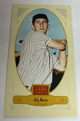 2012 Panini Golden Age TY COBB TOBACCO AD BACK MINI #99 (Billy Martin) • $4.85