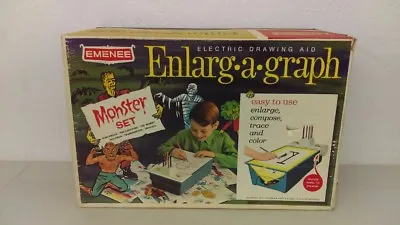 1966 Emenee Monster Drawing Enlarg A Graph Boxed Draw Creature-Frankenstein • $829.88