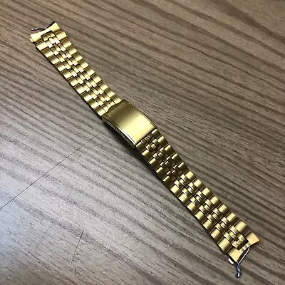 Vintage Seiko Watch Replacement Band Gold Tone 18mm  18 Mm New Nos • $55