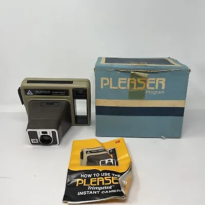Vintage Kodak Pleaser Trimprint Instant Camera Original Box UNTESTED / FREE SHIP • $18