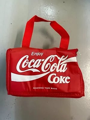 Vintage Coca Cola Insulated Cool Bag 6 Can Padded Can Coke Red (Free P+P) • £12.99