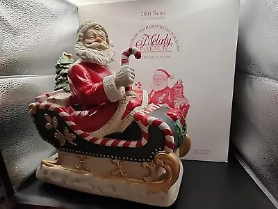 NIB Melody In Motion 2001 Santa With Sleigh Limited Edition Of 2426/3000 • $45